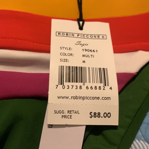 Robin Piccone Women's Suzie Color Block Banded Bikini Bottom - Picture 8 of 14